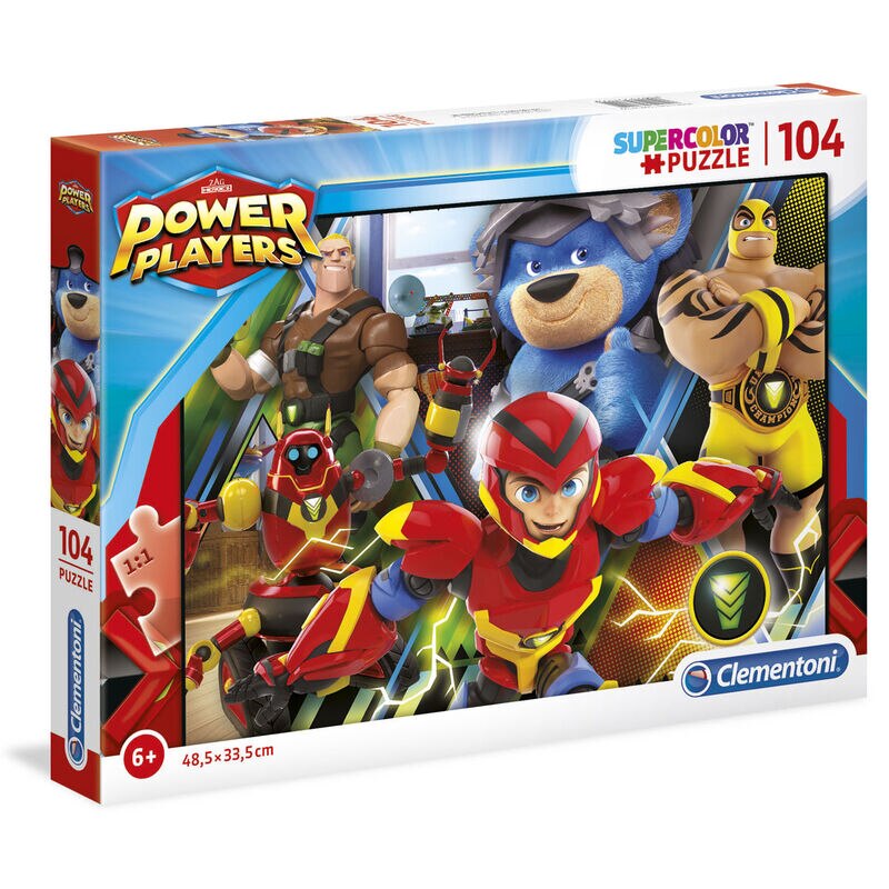 Puzzle Clementoni, Power Players, Multicolor, 104 piese
