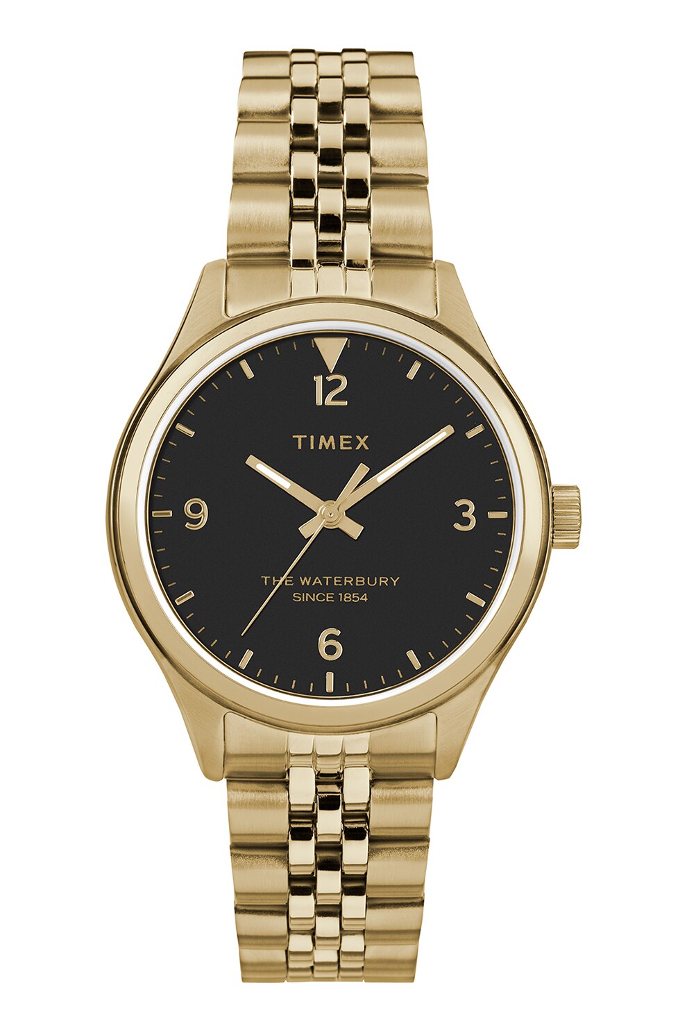 Timex, Ceas din otel inoxidabil Heritage, 34 MM, Auriu