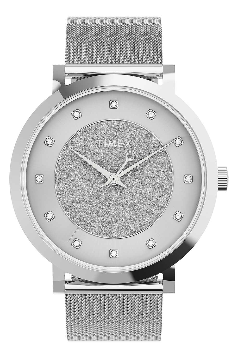 Timex, Ceas cu cadran stralucitor City Collection, 38 MM, Argintiu