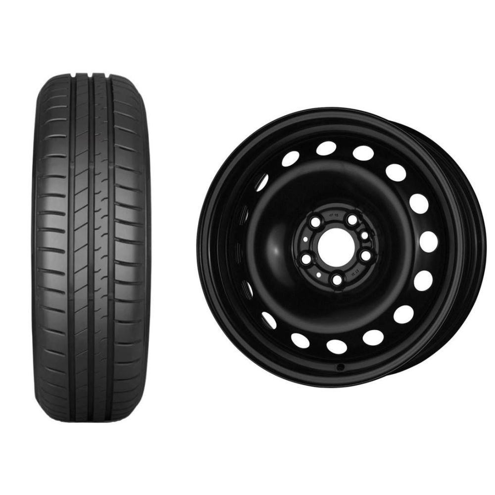 Roata completa Fiat Tipo janta otel ALCAR 4105 5x98, 15 inch si anvelopa vara Falken SN110 195/65R15 91H