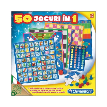 Joc Clementoni, 50 Jocuri in 1 Joc Clementoni, 50 Jocuri in 1