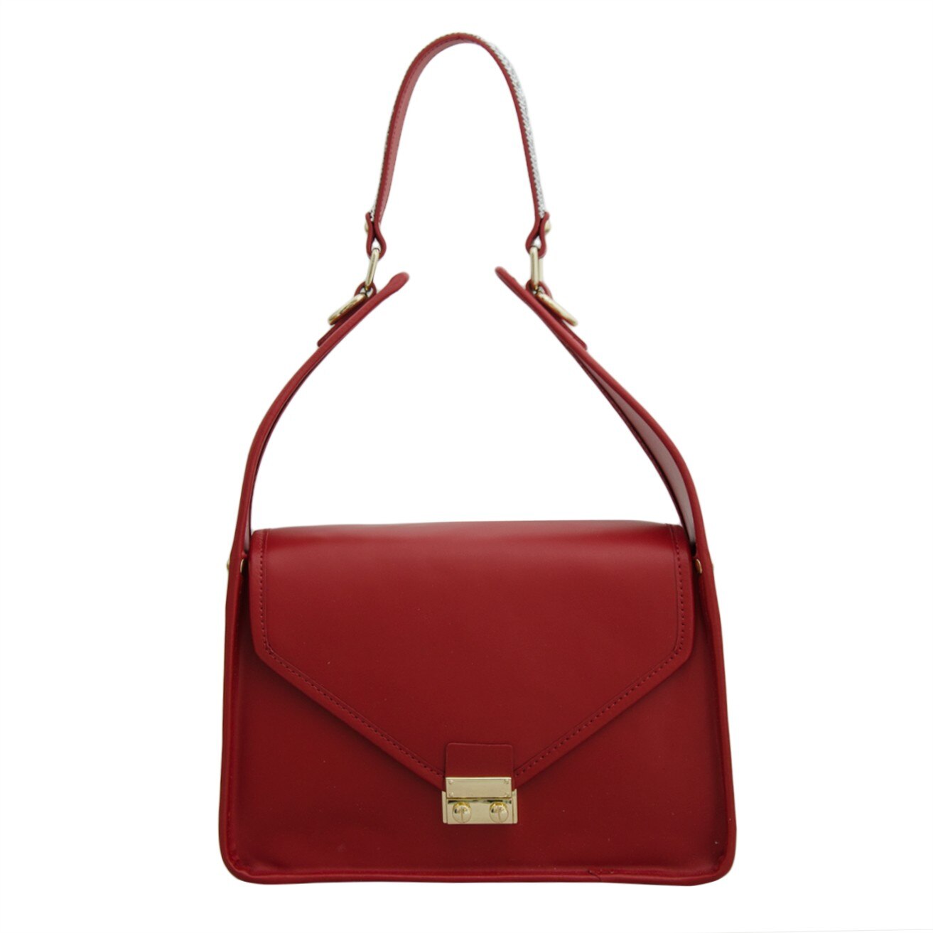 Geanta crossbody de dama din piele naturala, Nadina, Rosu
