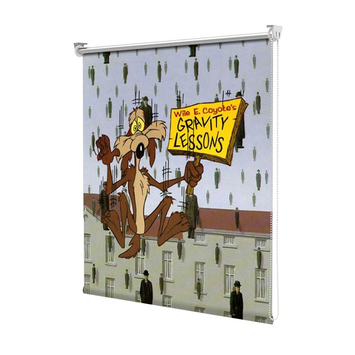 Roleta Art Shade tip Jaluzea cu Rulou si sistem inclus, Art Star, Gravitatea siuatiei, Animatii, Decoratiuni, Latime 95 cm x Inaltime 130 cm