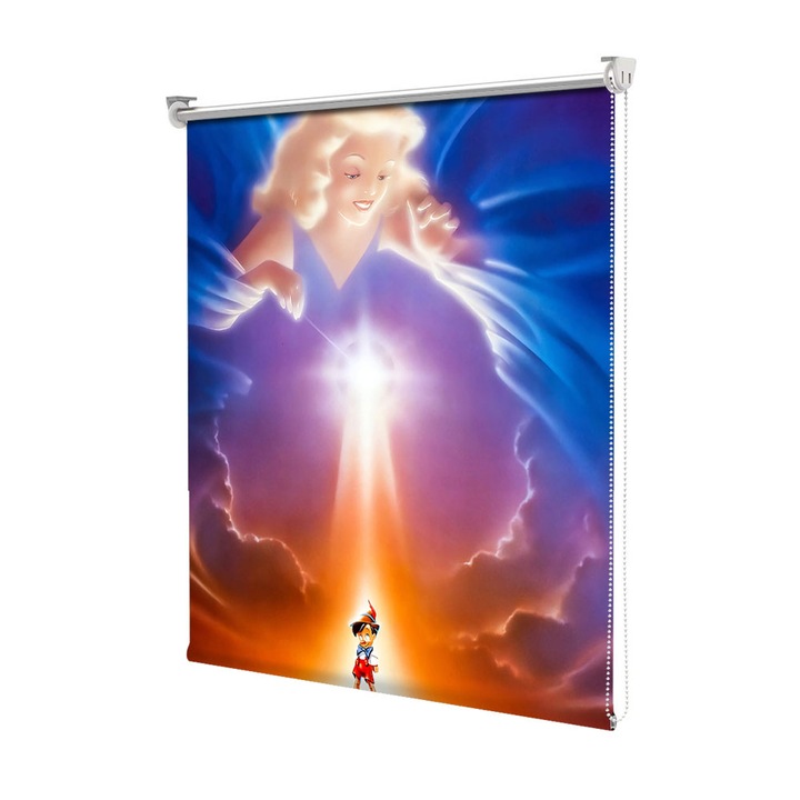 Roleta Art Shade tip Jaluzea cu Rulou si sistem inclus, Art Star, Pinocchio cuminte, Animatii, Decoratiuni, Latime 95 cm x Inaltime 130 cm