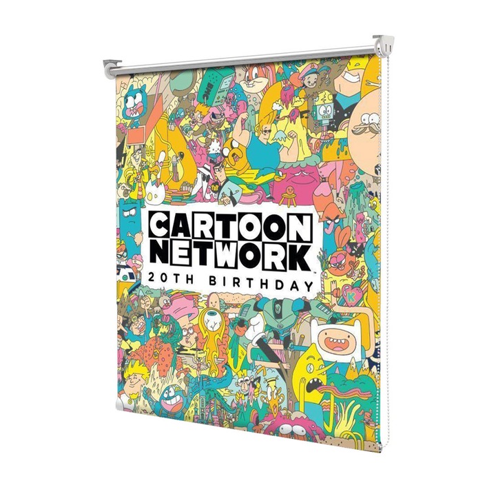 Roleta Art Shade tip Jaluzea cu Rulou si sistem inclus, Art Star, Cartoon Network si toate personajele colorate , Animatii, Decoratiuni, Latime 75 cm x Inaltime 130 cm