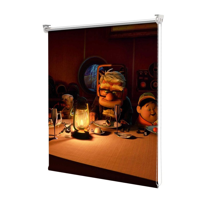 Roleta Art Shade tip Jaluzea cu Rulou si sistem inclus, Art Star, Up Charles Carl Russel Dug la cina, Animatii, Decoratiuni, Latime 80 cm x Inaltime 130 cm