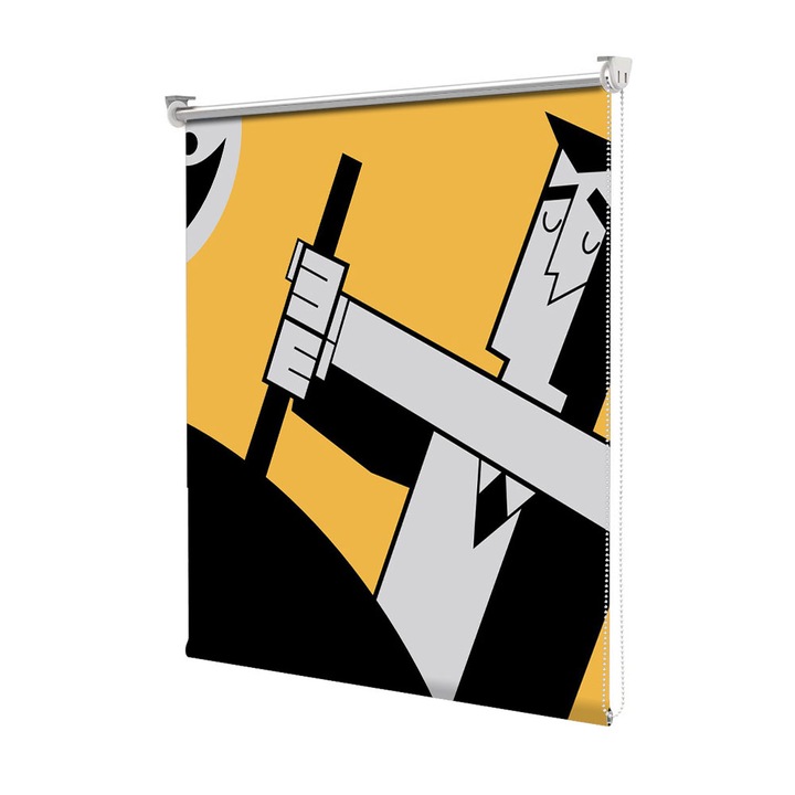 Roleta Art Shade tip Jaluzea cu Rulou si sistem inclus, Art Star, Fetitele Powerpuff Profesorul Utonium , Animatii, Decoratiuni, Latime 95 cm x Inaltime 130 cm