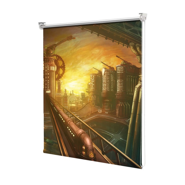 Roleta Art Shade tip Jaluzea cu Rulou si sistem inclus, Art Star, Lume diferita, Animatii, Decoratiuni, Latime 95 cm x Inaltime 130 cm