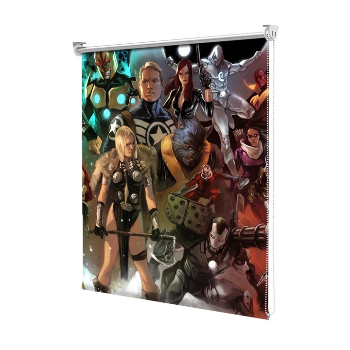 Roleta Art Shade tip Jaluzea cu Rulou si sistem inclus, Art Star, Marvel Comics, Animatii, Decoratiuni, Latime 65 cm x Inaltime 190 cm