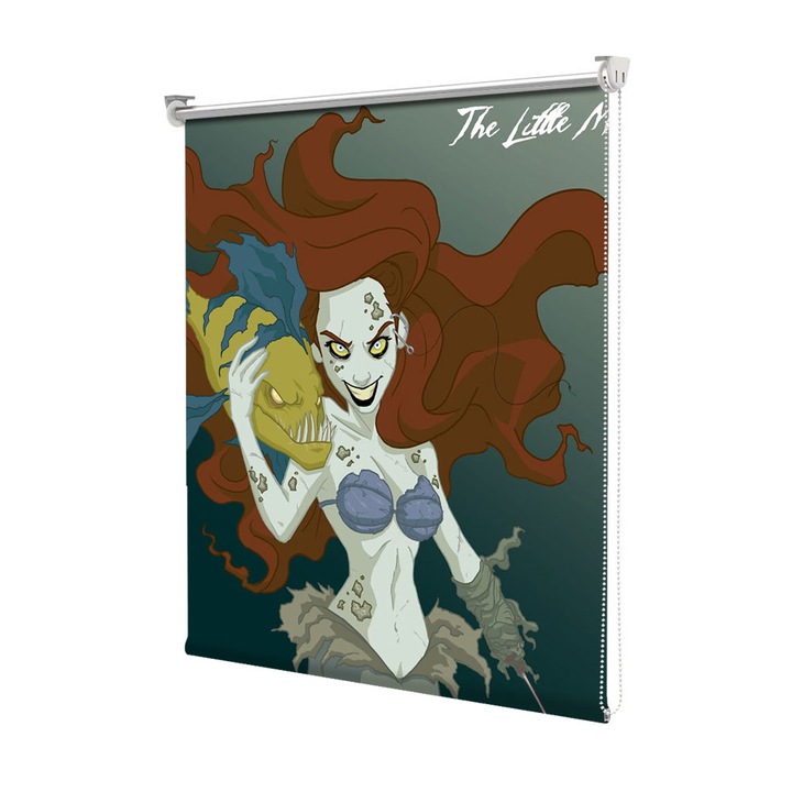 Roleta Art Shade tip Jaluzea cu Rulou si sistem inclus, Art Star, Mica Sirena varianta rea, Animatii, Decoratiuni, Latime 65 cm x Inaltime 190 cm