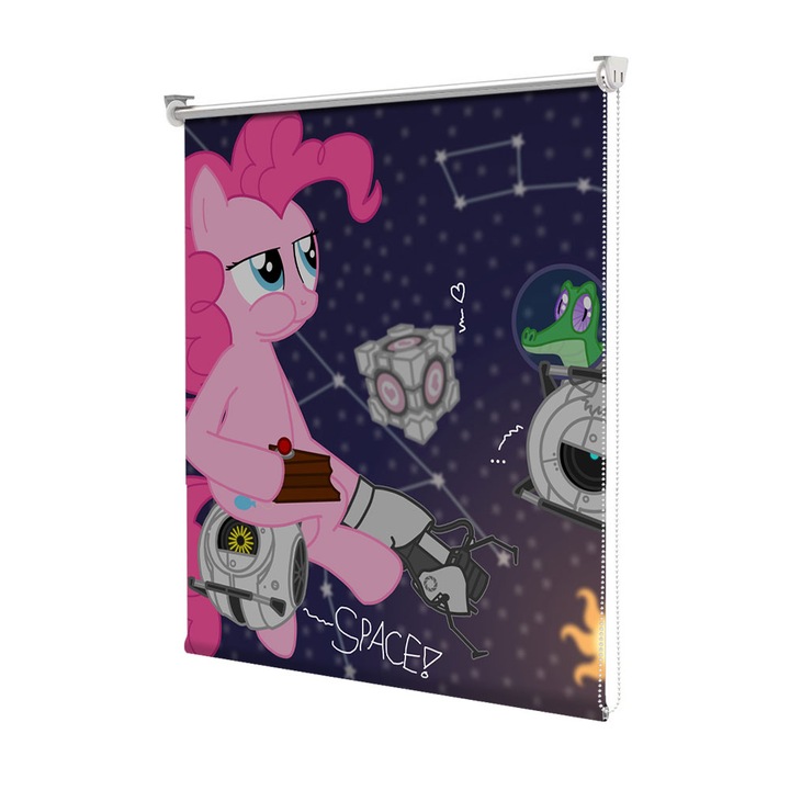 Roleta Art Shade tip Jaluzea cu Rulou si sistem inclus, Art Star, Pauza poneiului , Animatii, Decoratiuni, Latime 95 cm x Inaltime 130 cm