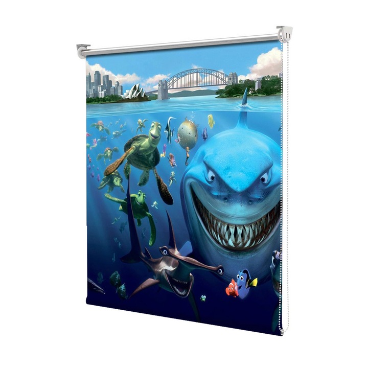 Roleta Art Shade tip Jaluzea cu Rulou si sistem inclus, Art Star, In cautarea lui Nemo, Animatii, Decoratiuni, Latime 95 cm x Inaltime 130 cm