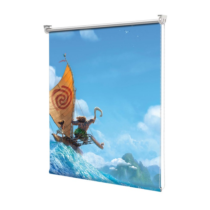 Roleta Art Shade tip Jaluzea cu Rulou si sistem inclus, Art Star, Moana calatorind , Animatii, Decoratiuni, Latime 50 cm x Inaltime 250 cm