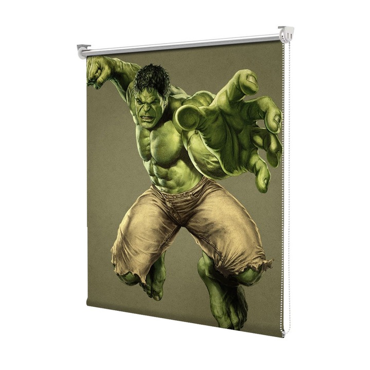 Roleta Art Shade tip Jaluzea cu Rulou si sistem inclus, Art Star, Hulk incredibilul, Animatii, Decoratiuni, Latime 90 cm x Inaltime 130 cm