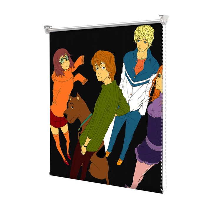 Roleta Art Shade tip Jaluzea cu Rulou si sistem inclus, Art Star, Scooby Doo anime, Animatii, Decoratiuni, Latime 95 cm x Inaltime 130 cm