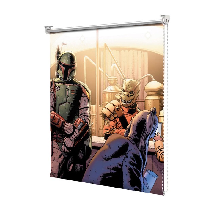 Roleta Art Shade tip Jaluzea cu Rulou si sistem inclus, Art Star, Star Wars ceva de spusa, Animatii, Decoratiuni, Latime 95 cm x Inaltime 130 cm
