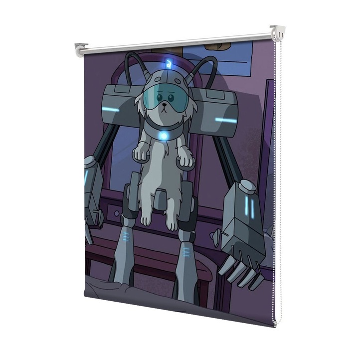Roleta Art Shade tip Jaluzea cu Rulou si sistem inclus, Art Star, Rick si Morty Snuffles vorbeste, Animatii, Decoratiuni, Latime 95 cm x Inaltime 130 cm
