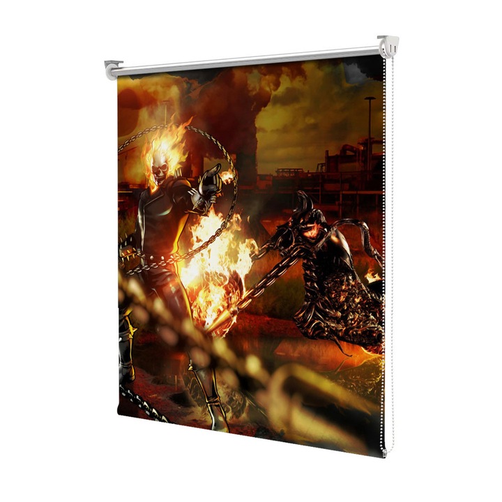 Roleta Art Shade tip Jaluzea cu Rulou si sistem inclus, Art Star, Marvel Lanturi, Animatii, Decoratiuni, Latime 95 cm x Inaltime 130 cm