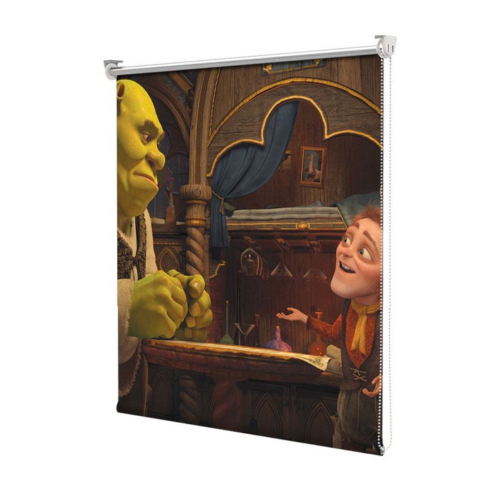 Roleta Art Shade tip Jaluzea cu Rulou si sistem inclus, Art Star, Shrek Forever After intelegere, Animatii, Decoratiuni, Latime 65 cm x Inaltime 190 cm