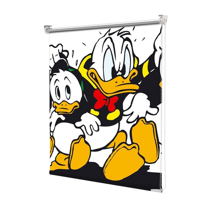 Roleta Art Shade tip Jaluzea cu Rulou si sistem inclus, Art Star, Donald Duck si nepotii, Animatii, Decoratiuni, Latime 95 cm x Inaltime 130 cm