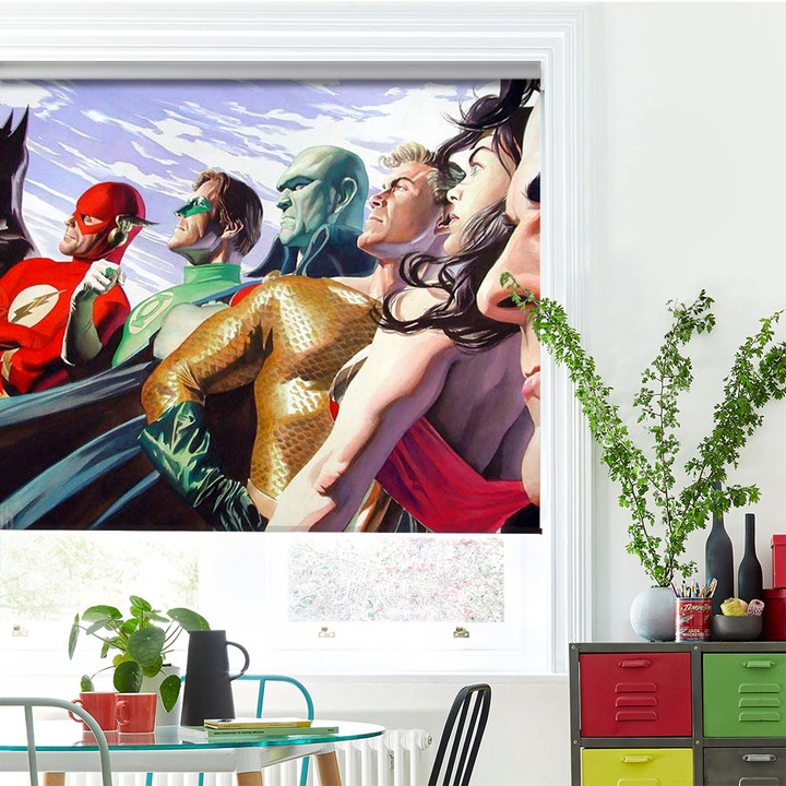 Roleta Art Shade tip Jaluzea cu Rulou si sistem inclus, Art Star, Supereroii , Animatii, Decoratiuni, Latime 160 cm x Inaltime 190 cm