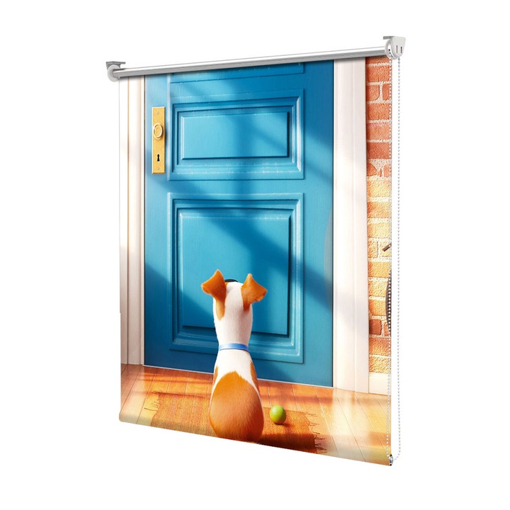 Roleta Art Shade tip Jaluzea cu Rulou si sistem inclus, Art Star, The secret life of pets Max , Animatii, Decoratiuni, Latime 65 cm x Inaltime 190 cm