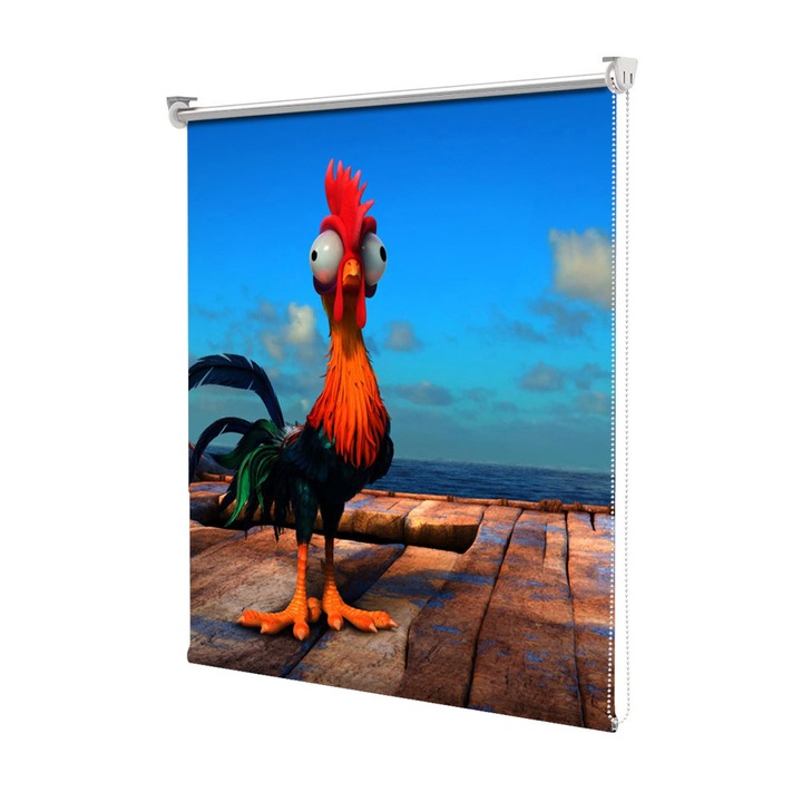 Roleta Art Shade tip Jaluzea cu Rulou si sistem inclus, Art Star, Moana Heihei, Animatii, Decoratiuni, Latime 75 cm x Inaltime 130 cm