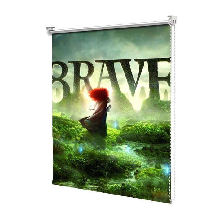 Roleta Art Shade tip Jaluzea cu Rulou si sistem inclus, Art Star, Brave Prezentare, Animatii, Decoratiuni, Latime 80 cm x Inaltime 130 cm
