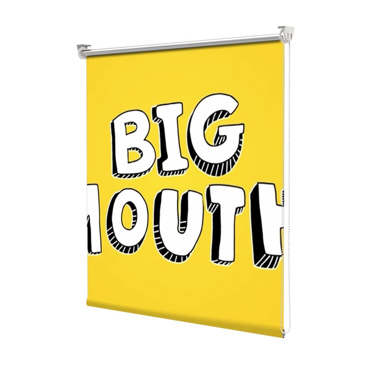 Roleta Art Shade tip Jaluzea cu Rulou si sistem inclus, Art Star, Big Mouth, Animatii, Decoratiuni, Latime 95 cm x Inaltime 130 cm