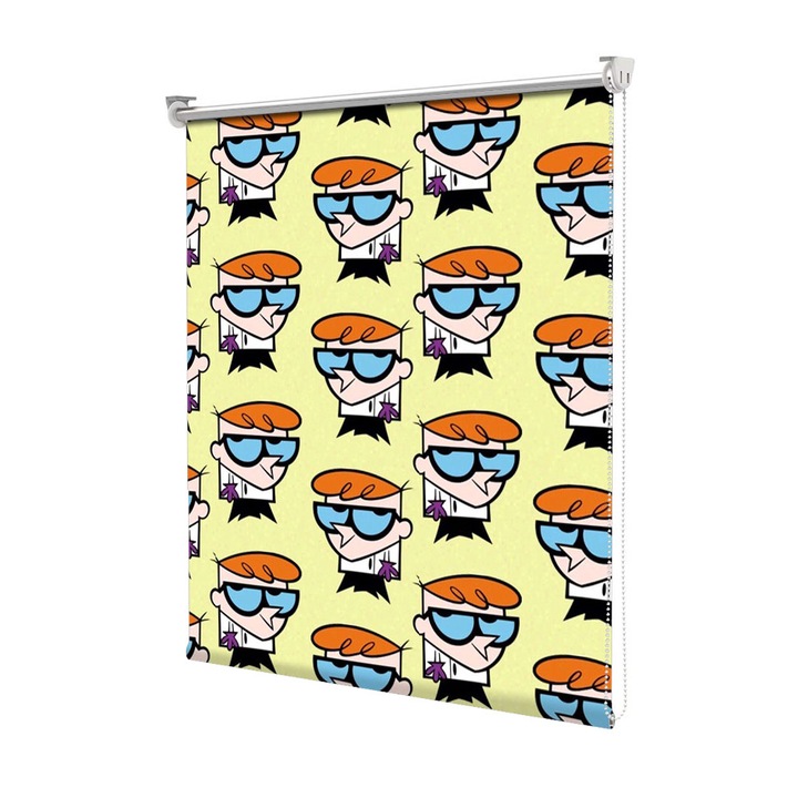 Roleta Art Shade tip Jaluzea cu Rulou si sistem inclus, Art Star, Laboratorului lui Dexter multiplicat, Animatii, Decoratiuni, Latime 160 cm x Inaltime 250 cm