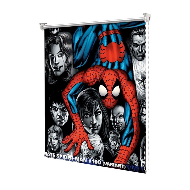 Roleta Art Shade tip Jaluzea cu Rulou si sistem inclus, Art Star, Spider-man color , Animatii, Decoratiuni, Latime 65 cm x Inaltime 190 cm