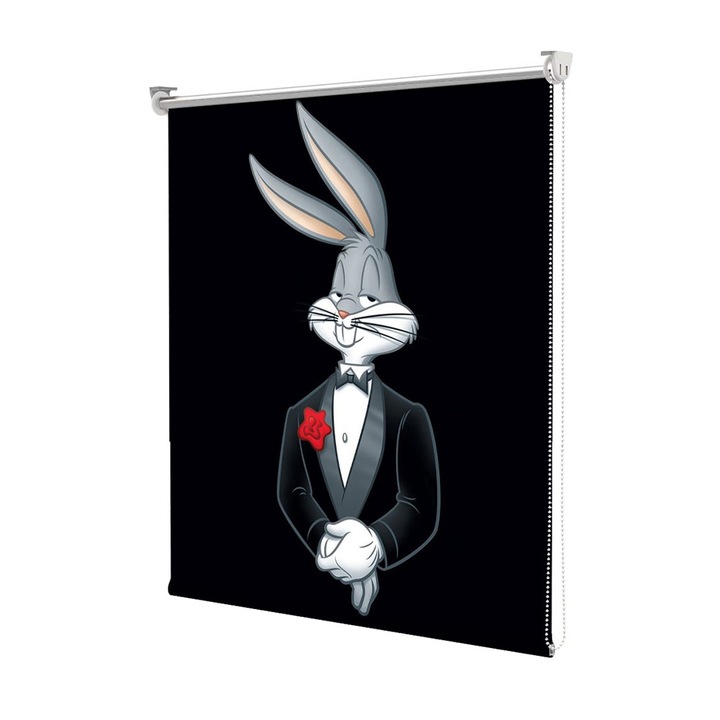 Roleta Art Shade tip Jaluzea cu Rulou si sistem inclus, Art Star, Bugs Bunny la costum, Animatii, Decoratiuni, Latime 95 cm x Inaltime 130 cm