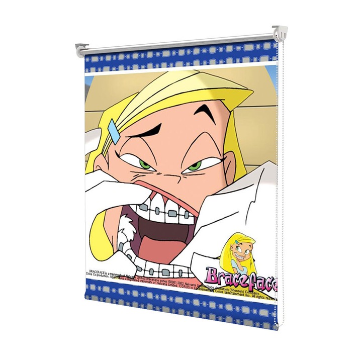 Roleta Art Shade tip Jaluzea cu Rulou si sistem inclus, Art Star, Braceface la dentist, Animatii, Decoratiuni, Latime 75 cm x Inaltime 130 cm