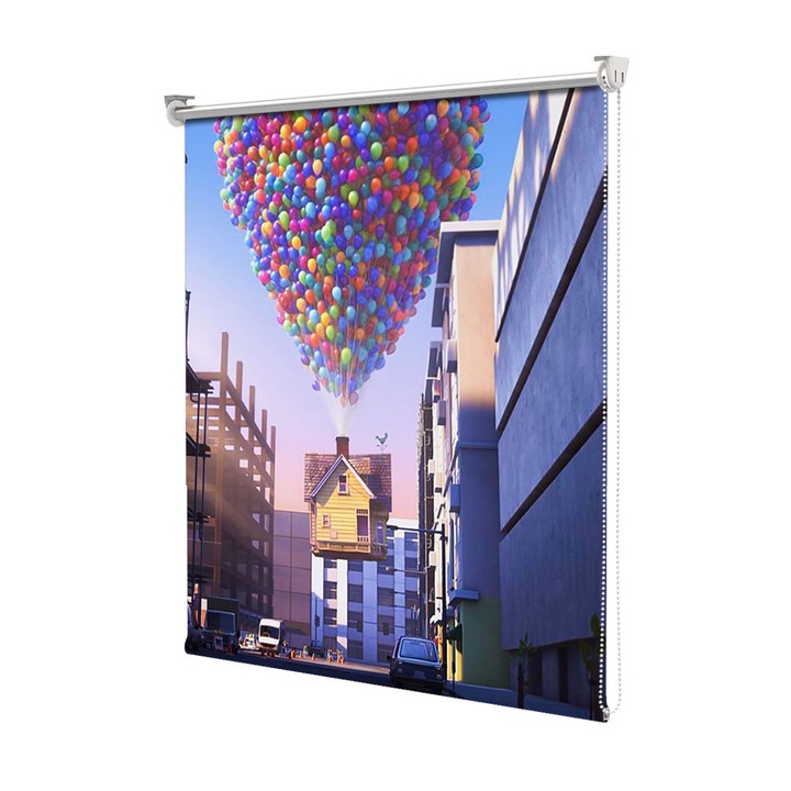 Roleta Art Shade tip Jaluzea cu Rulou si sistem inclus, Art Star, Filmul Up casa ca baloane, Animatii, Decoratiuni, Latime 65 cm x Inaltime 190 cm