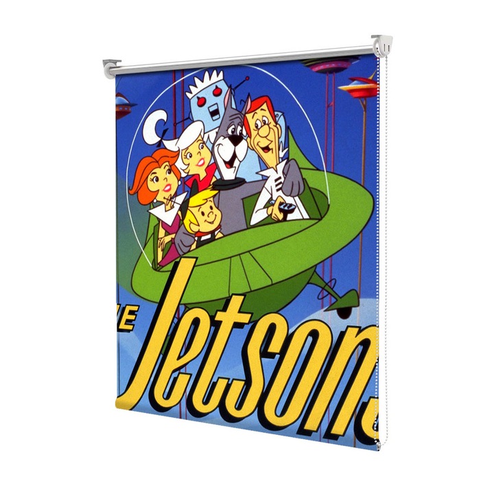 Roleta Art Shade tip Jaluzea cu Rulou si sistem inclus, Art Star, The Jetsons zburand, Animatii, Decoratiuni, Latime 65 cm x Inaltime 190 cm