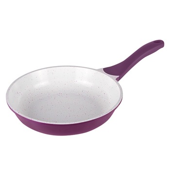 Tigaie Luigi Ferrero, invelis ceramic, 28 cm, mov Tigaie Luigi Ferrero, invelis ceramic, 28 cm, mov