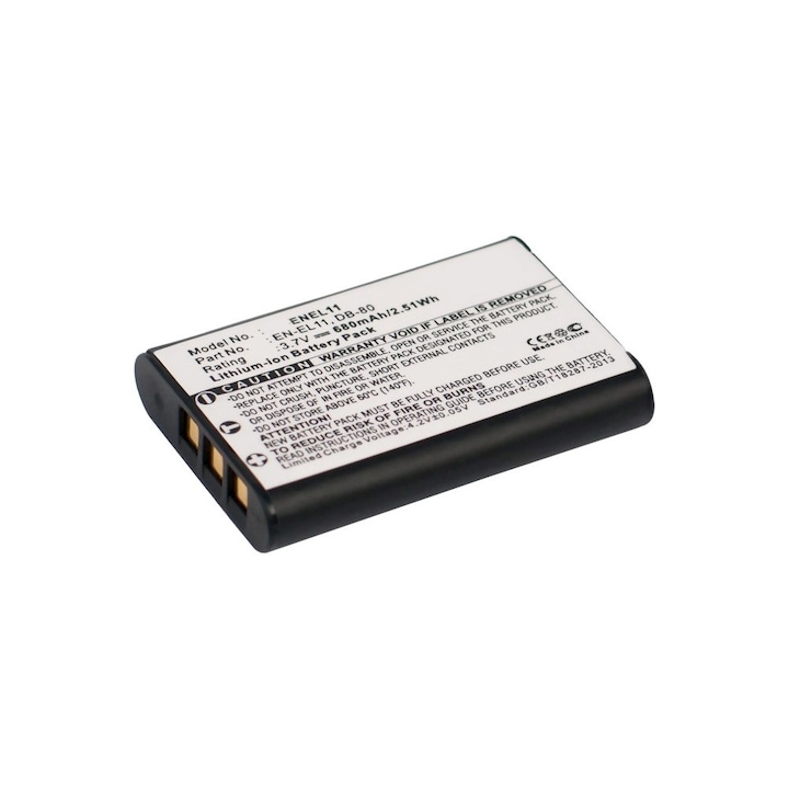 Nikon EN-EL11, Li-60B, DB-L70 3.7V 680mAh utángyártott akku Li-ion