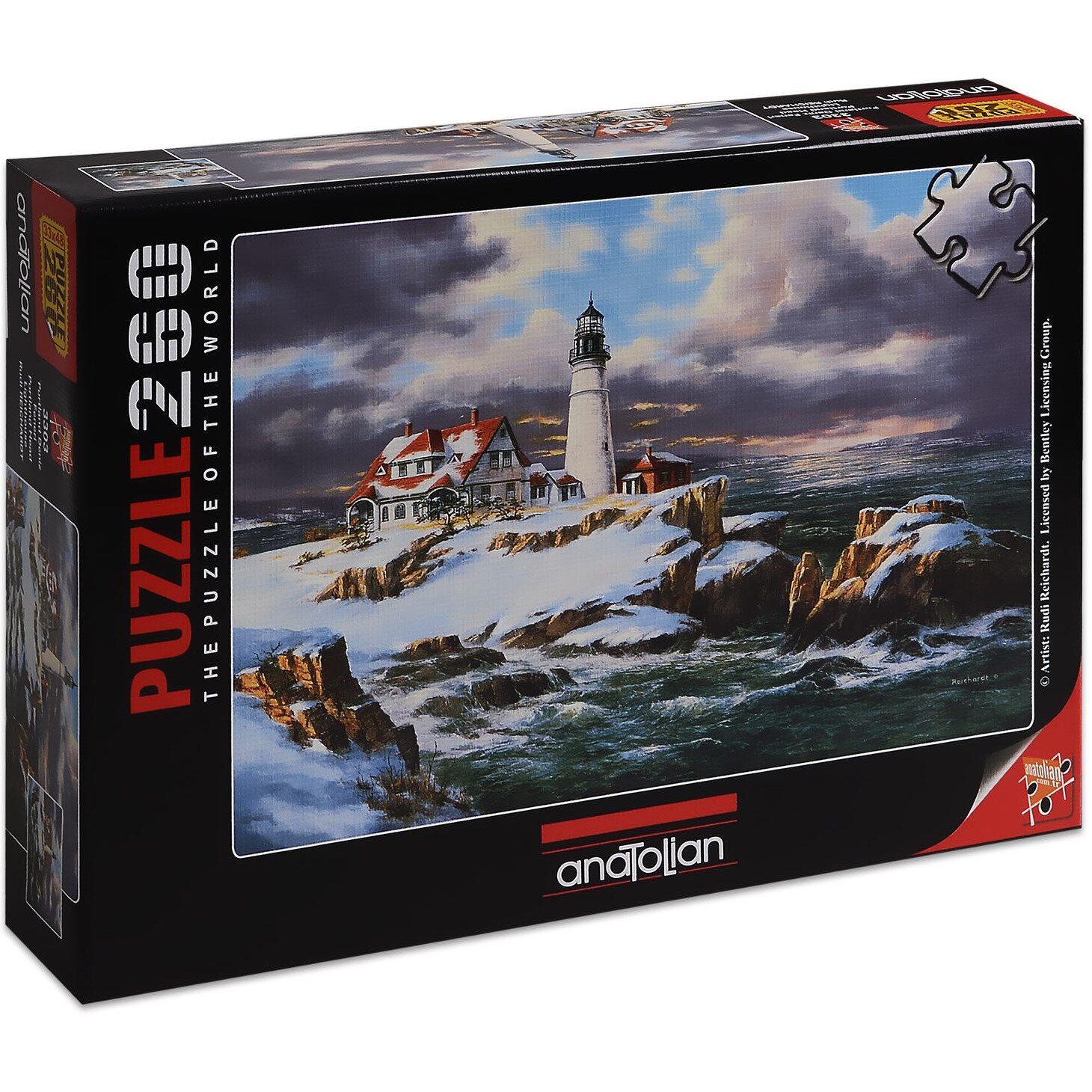 Puzzle Anatolian Rudi Reichard Sea Lighthouse, 260 piese