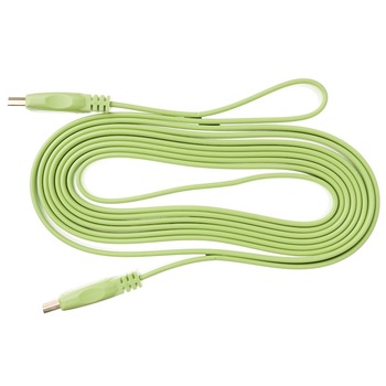 Cablu Kabelwelt HDMI v1.4 Flat, Lungime 3 m, Male-Male, Gold-Plated, Verde Cablu Kabelwelt HDMI v1.4 Flat, Lungime 3 m, Male-Male, Gold-Plated, Verde