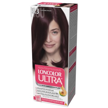 Vopsea de par permanenta Loncolor Ultra 3.3 Castaniu Violin, 100 ml Vopsea de par permanenta Loncolor Ultra 3.3 Castaniu Violin, 100 ml