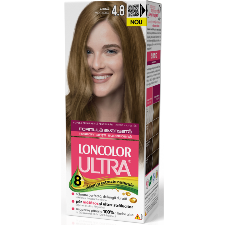 Vopsea de par permanenta Loncolor Ultra 4,8 Aluna, 100 ml