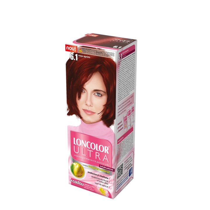 Vopsea de par Loncolor Ultra 6.1 Rosu Aprins