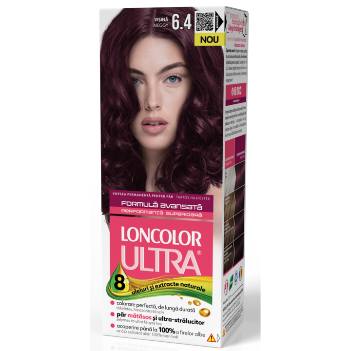 Vopsea de par permanenta Loncolor Ultra 6.4 Visina, 100 ml