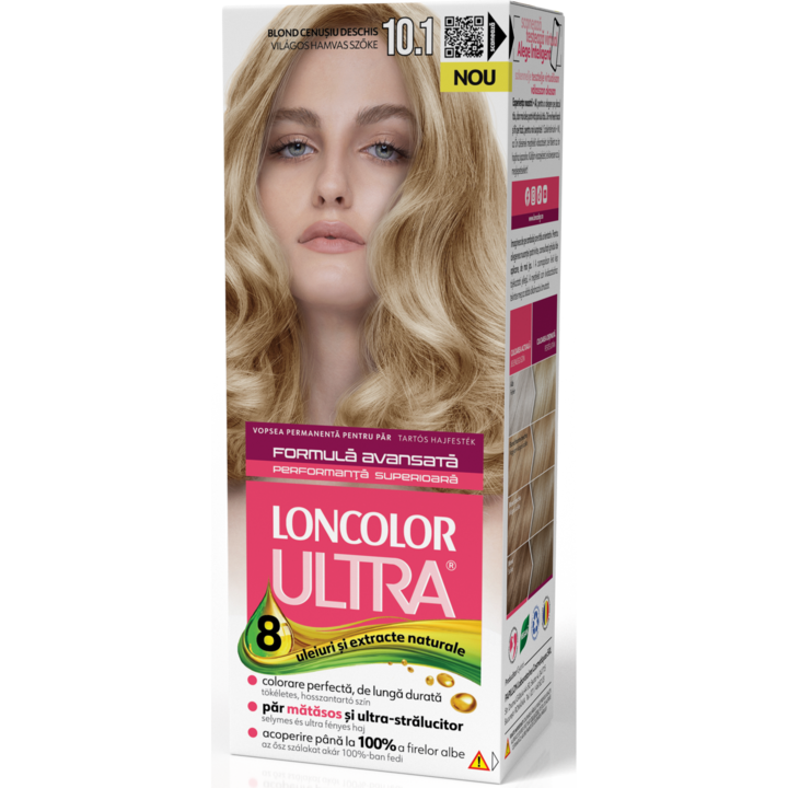 Боя за коса Loncolor Ultra 10.1, Пепеляво русо, Перманентна