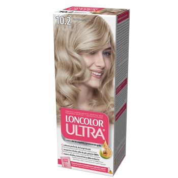 Vopsea de par permanenta Loncolor Ultra 10.2 Blond Argintiu, 100 ml Vopsea de par permanenta Loncolor Ultra 10.2 Blond Argintiu, 100 ml