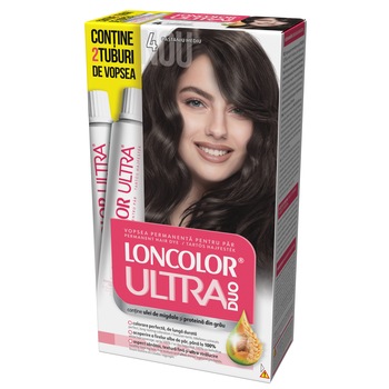 Vopsea de par permanenta Loncolor Ultra Max 4 Castaniu Mediu, 200 ml Vopsea de par permanenta Loncolor Ultra Max 4 Castaniu Mediu, 200 ml