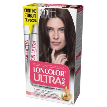 Vopsea de par permanenta Loncolor Ultra Max 4.11 Ciocolata, 200 ml Vopsea de par permanenta Loncolor Ultra Max 4.11 Ciocolata, 200 ml