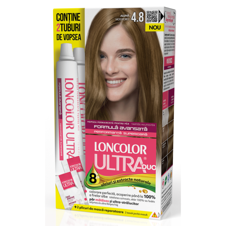 Vopsea de par permanenta Loncolor Ultra Max 4.8 Aluna, 200 ml