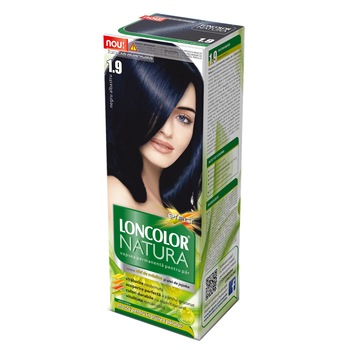 Vopsea de par permanenta Loncolor Natura 1.9 Negru albastru, 100 ml Vopsea de par permanenta Loncolor Natura 1.9 Negru albastru, 100 ml