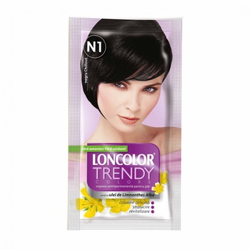Vopsea de par semi-permanenta fara amoniac Loncolor Trendy Colors N1 Chillout Black, 50 ml Vopsea de par semi-permanenta fara amoniac Loncolor Trendy Colors N1 Chillout Black, 50 ml